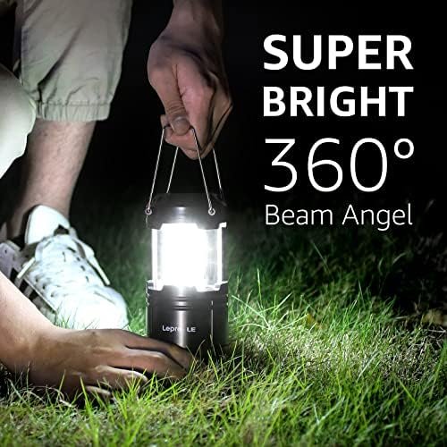 Lepro LED Camping Lanterns Battery Powered, Collapsible, IPX4 Water Resistant, O... - Image 4
