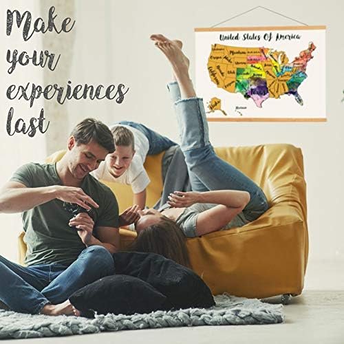 McScout 12X18 Inch USA Scratch Off Travel Map Decorative Art Wall Poster To Mark... - Image 7