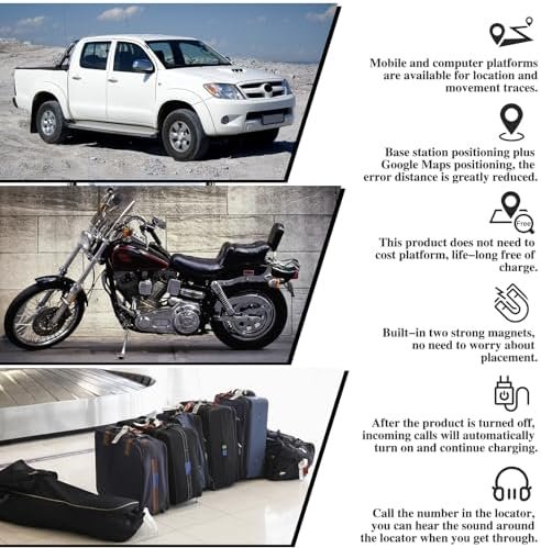 GPS Tracker for Vehicles,Car GPS Tracker Portable Real Time Magnetic GPS Trackin... - Image 7