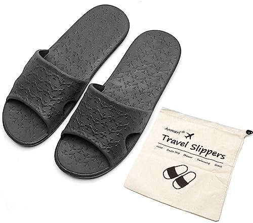 Travel Slippers for Women and Men, Portable Foldable Slippers with Cotton Storag... - Image 2