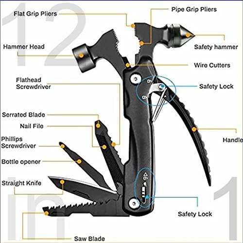 Multi Tool For Men,Tool Kit,Window Breaker Seatbelt Cutter,Multitool Knife,Car S... - Image 10