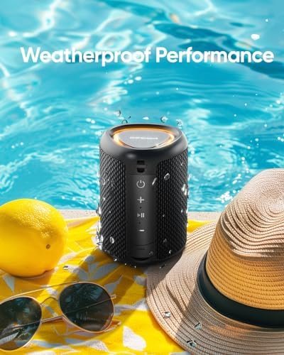 Portable Bluetooth Speaker with Lights,Powerful Crystal Clear Sound,IPX5 Waterpr... - Image 8