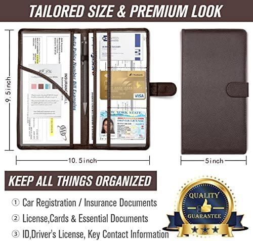 foryou Car Registration and Insurance Holder with Magnetic Closure, Auto Truck D... - Image 5