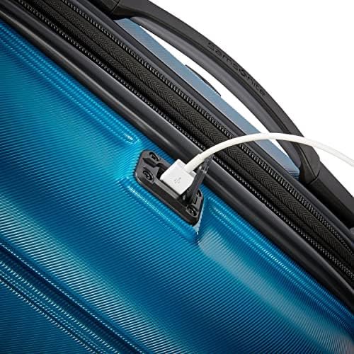 Samsonite Omni 2 Hardside Expandable Luggage with Spinner Wheels, Caribbean Blue... - Image 6