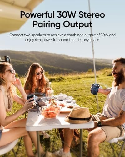 Portable Bluetooth Speaker with Lights,Powerful Crystal Clear Sound,IPX5 Waterpr... - Image 7