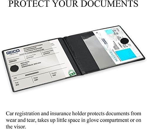 Car Auto Insurance Registration BLACK Document Wallet Holders 4 Pack,Automobile,... - Image 6