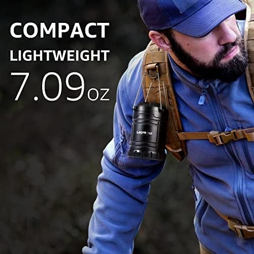 Lepro LED Camping Lanterns Battery Powered, Collapsible, IPX4 Water Resistant, O... - Image 3