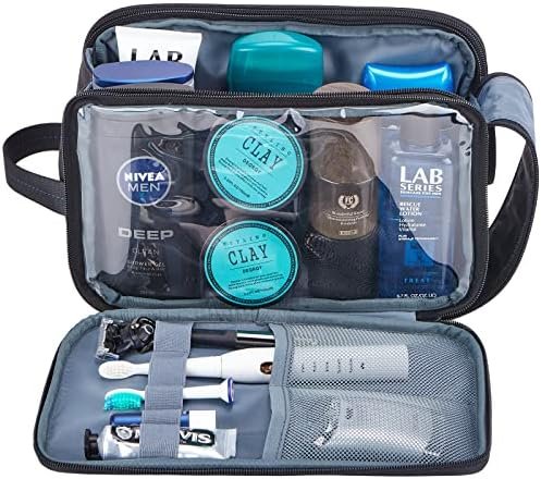ZEEMO Toiletry Bag for Men, Extra Large Water-resistant Dopp Kit with Double Sid... - Image 3
