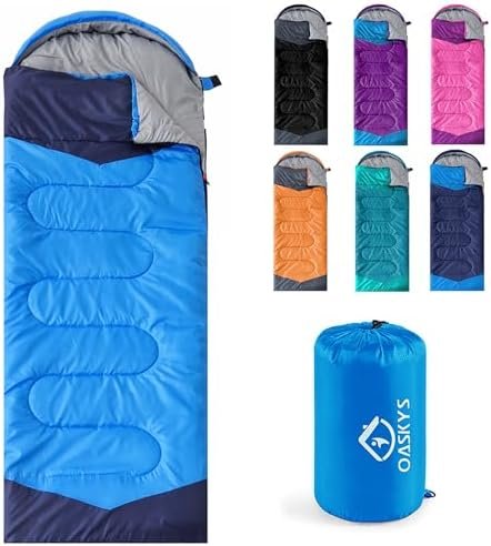 Camping Sleeping Bag - 3 Season Warm & Cool Weather - Summer Spring Fall Lightwe... - Image 2