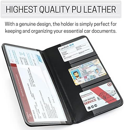 CANOPUS Car Registration and Insurance Holder, Car Document Holder, Vehicle Glov... - Image 3