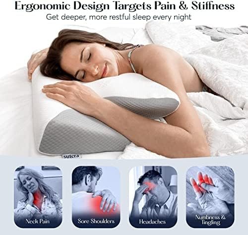 SUTERA - Dream Deep Contour Memory Foam Pillow, Orthopedic Cervical Support for ... - Image 6