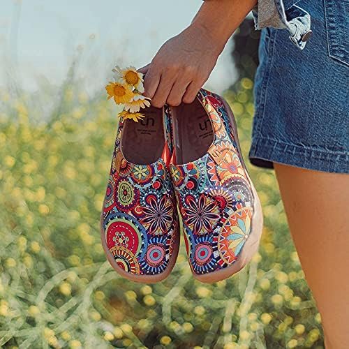 UIN Women's Fashion Floral Art Sneaker Painted Canvas Slip-On Ladies Travel Shoe... - Image 5