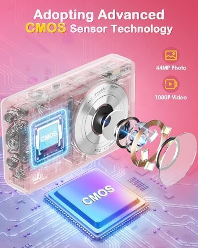 Digital Camera 2024 Newest FHD 1080P 44MP Cameras for photography, Point and Sho... - Image 3