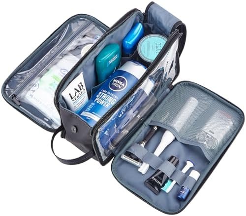 ZEEMO Toiletry Bag for Men, Extra Large Water-resistant Dopp Kit with Double Sid... - Image 5