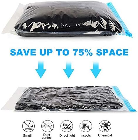 Compression Bags - Travel Accessories - 10 Pack Space Saver Bags - No Vacuum or ... - Image 4