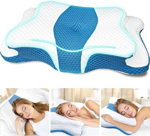 5X Pain Relief Cervical Pillow for Neck and Shoulder Support,Hollow Design Cervi... - Image 2
