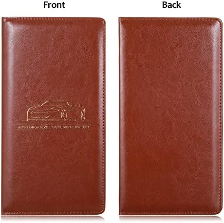 Frienda 2 Piece Car Registration and Insurance Documents Holder, PU Leather Auto... - Image 5