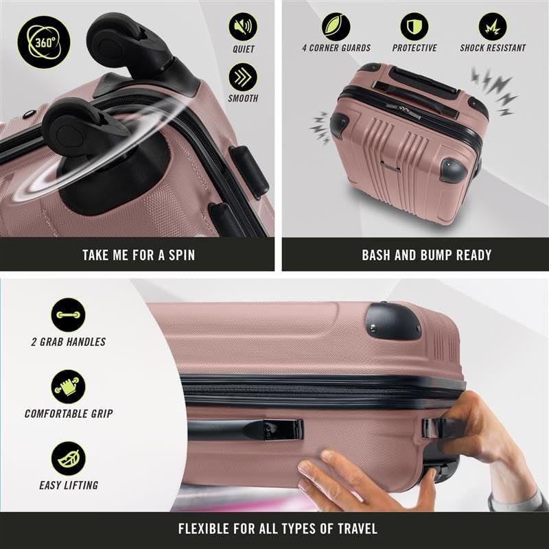 Kenneth Cole REACTION Out of Bounds Lightweight Hardshell 4-Wheel Spinner Luggag... - Image 5