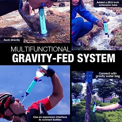 SimPure Gravity Water Filter, Portable Gravity-Fed Water Purifier with 3L Gravit... - Image 5