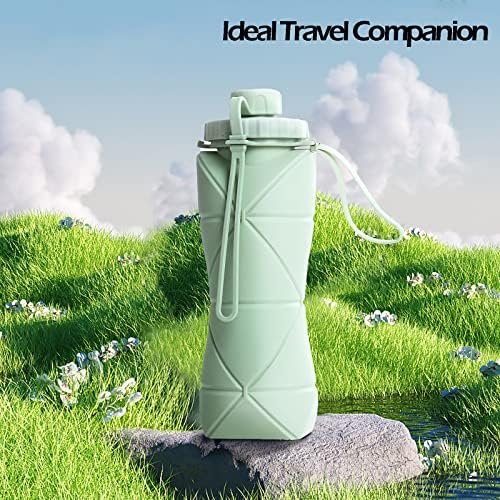 Collapsible Water Bottle, Silicone Foldable Water Bottles For Travel, Easy-To-Ca... - Image 7