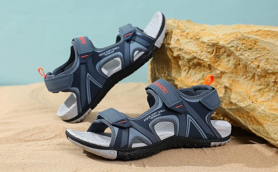 Men's Sport Sandals, Open Toe Water Sandals with Arch Support Waterproof Lightwe... - Image 7