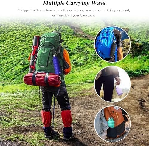 Nefeeko Collapsible Water Bottle, Reuseable BPA Free Silicone Foldable Water Bot... - Image 4