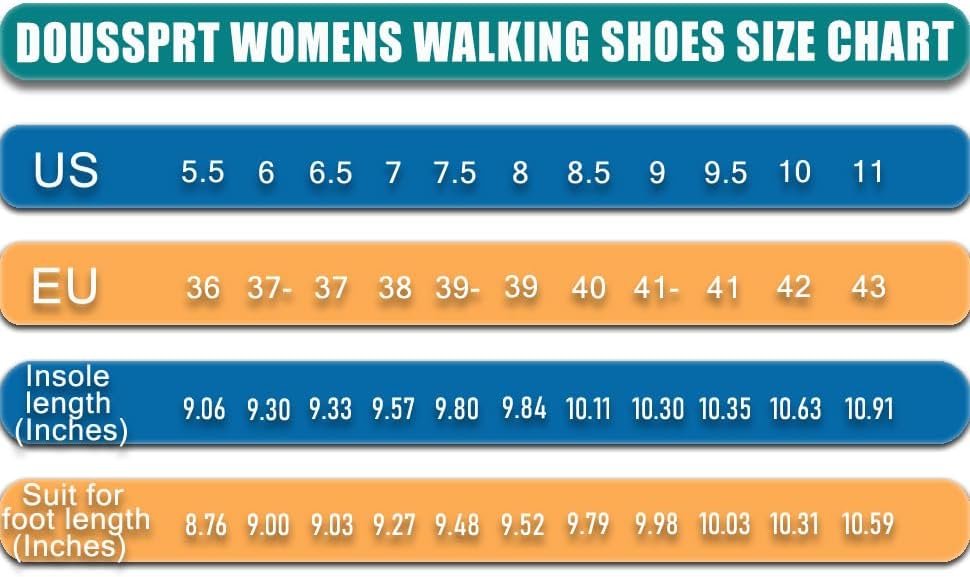 DOUSSPRT Womens Walking Shoes Sock Casual Ladies Fashion Sneakers Comfortable Sl... - Image 4