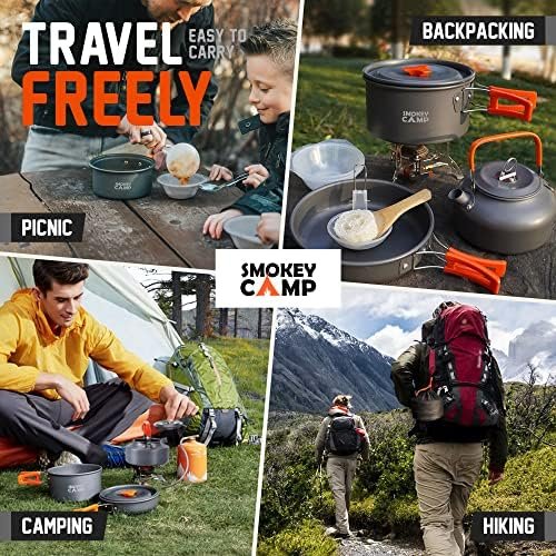 Camping Cookware Mess Kit Set with Stove - Backpacking Compact Camping Cookware,... - Image 10