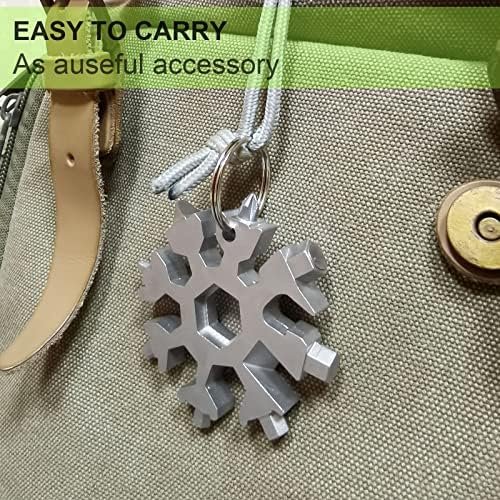 Snowflake Multitool 2PCS 18 in 1 Stainless Steel Snowflake Multi Tool, Stocking ... - Image 8