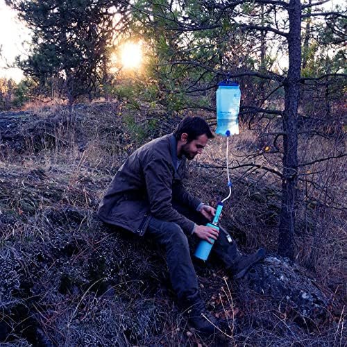 SimPure Gravity Water Filter, Portable Gravity-Fed Water Purifier with 3L Gravit... - Image 9