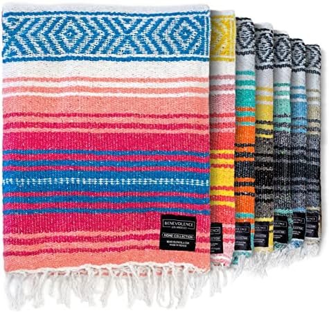 Benevolence LA Authentic Handwoven Mexican Blanket, Yoga Blanket - Perfect Outdo... - Image 2