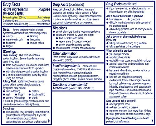 Midol Complete Menstrual Pain Relief Caplets, 40 Count - Provides Cramp, Headach... - Image 12