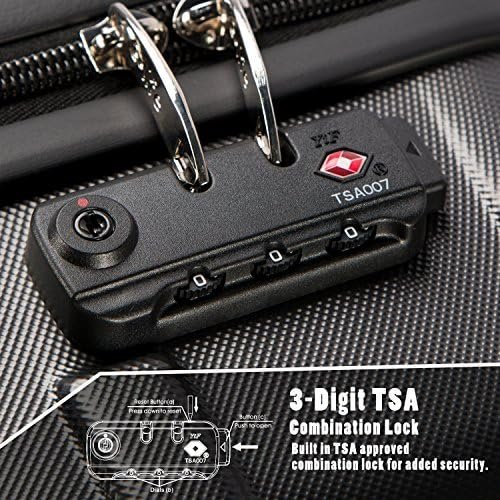 Coolife Luggage Expandable(only 28") Suitcase 3 Piece Set with TSA Lock Spinner ... - Image 6