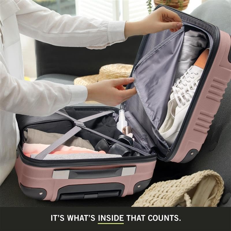 Kenneth Cole REACTION Out of Bounds Lightweight Hardshell 4-Wheel Spinner Luggag... - Image 6