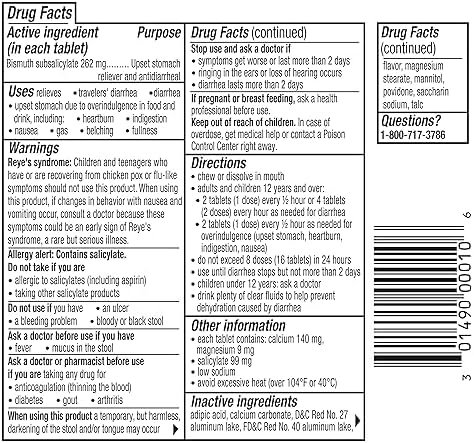 Diarrhea Relief, 12 Chewable Tablets - Image 7