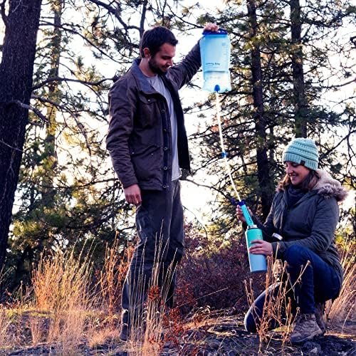 SimPure Gravity Water Filter, Portable Gravity-Fed Water Purifier with 3L Gravit... - Image 8