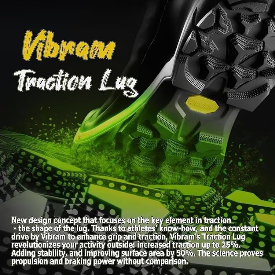 Men's Waterproof Hiking Boots, 6 Inch Slip Resistant Light Weight Outdoor Boots - Image 8