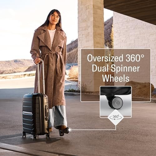 Samsonite Freeform Hardside Expandable with Double Spinner Wheels, Checked-Large... - Image 3