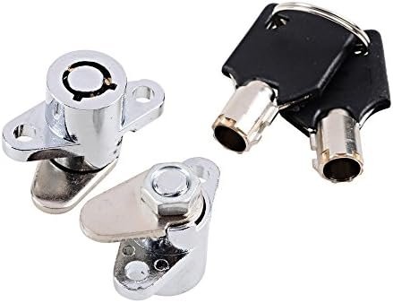 2X Chrome Steel Premium Hard Saddlebag Saddle Bag Lock for 1993-2013 Touring Roa... - Image 2