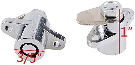 2X Chrome Steel Premium Hard Saddlebag Saddle Bag Lock for 1993-2013 Touring Roa... - Image 4