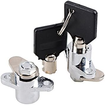 2X Chrome Steel Premium Hard Saddlebag Saddle Bag Lock for 1993-2013 Touring Roa... - Image 7