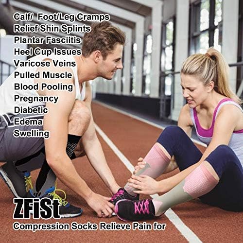 ZFiSt Plus Size Compression Socks Wide Calf for Women Men,Sport Compression Stoc... - Image 4