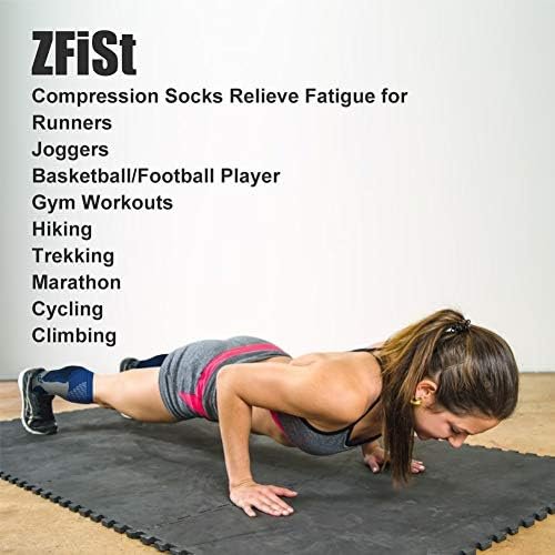 ZFiSt Plus Size Compression Socks Wide Calf for Women Men,Sport Compression Stoc... - Image 6