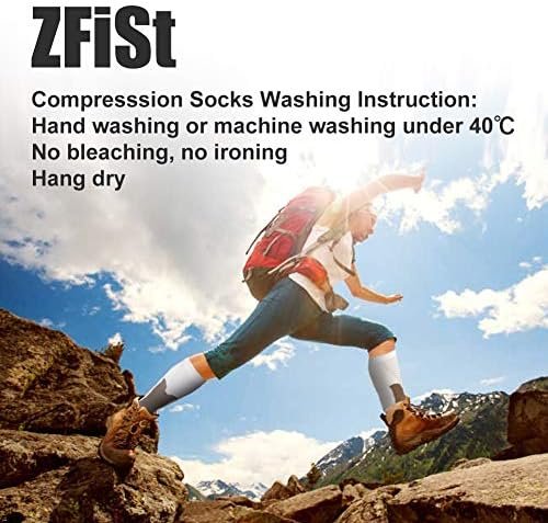 ZFiSt Plus Size Compression Socks Wide Calf for Women Men,Sport Compression Stoc... - Image 7