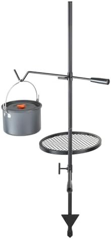 VEVOR Swivel Campfire Grill, Fire Pit Grill Grate over Fire Pits, Heavy Duty Ste... - Image 3