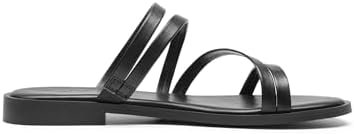 DREAM PAIRS Women's Clear Studded Rhinestone Slide Sandals Slip on Open Toe Cute... - Image 3