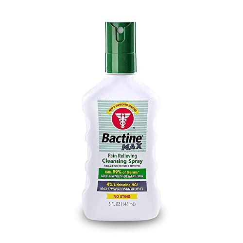 Bactine MAX First Aid Spray - Pain Relief Cleansing Spray with 4% Lidocaine - Nu... - Image 2
