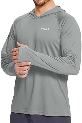 BALEAF Men's Sun Protection Hoodie Shirt UPF 50+ Long Sleeve UV SPF T-Shirts Ras... - Image 2