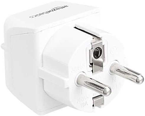 Amazon Basics 3-Pack Travel Plug Adapter Type E/F, Europe - France, Germany, Gre... - Image 4