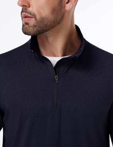 OYGSieg 4 Pack Men's Quarter Zip Pullover Sweats Long Sleeve Active Performance ... - Image 7